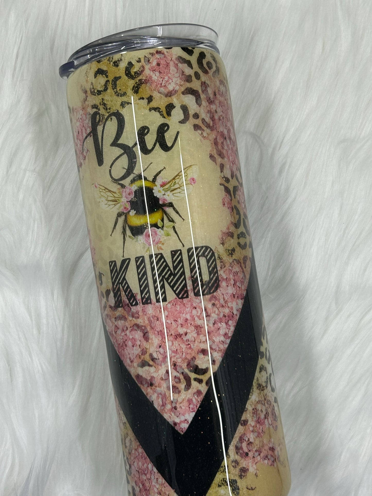 Bee Kind vinyl wrap tumbler 20oz