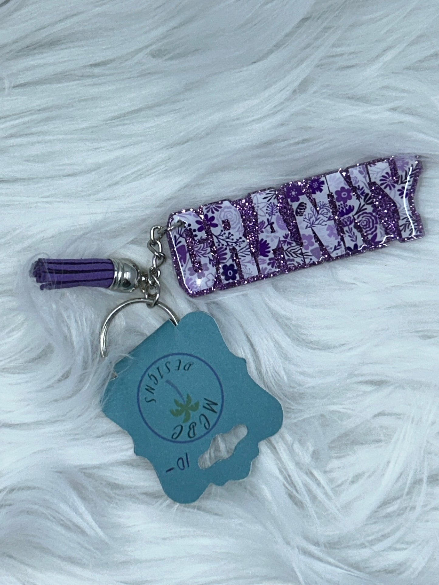 Granny Purple Keychain