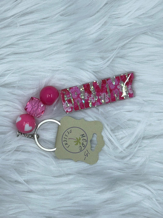 Grammy Pink Keychain