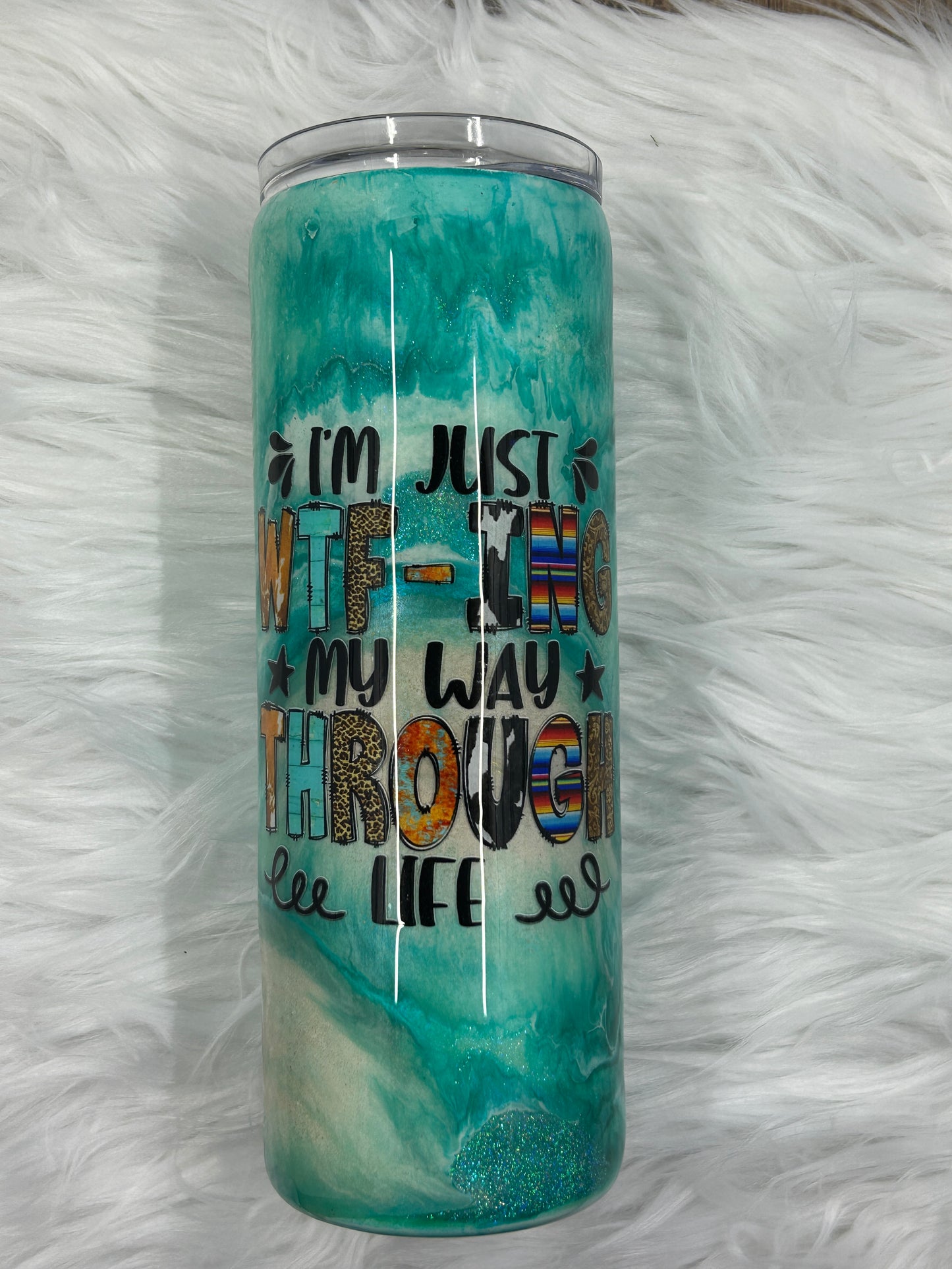 WTF-ing Through Life Swirl 20oz Tumbler