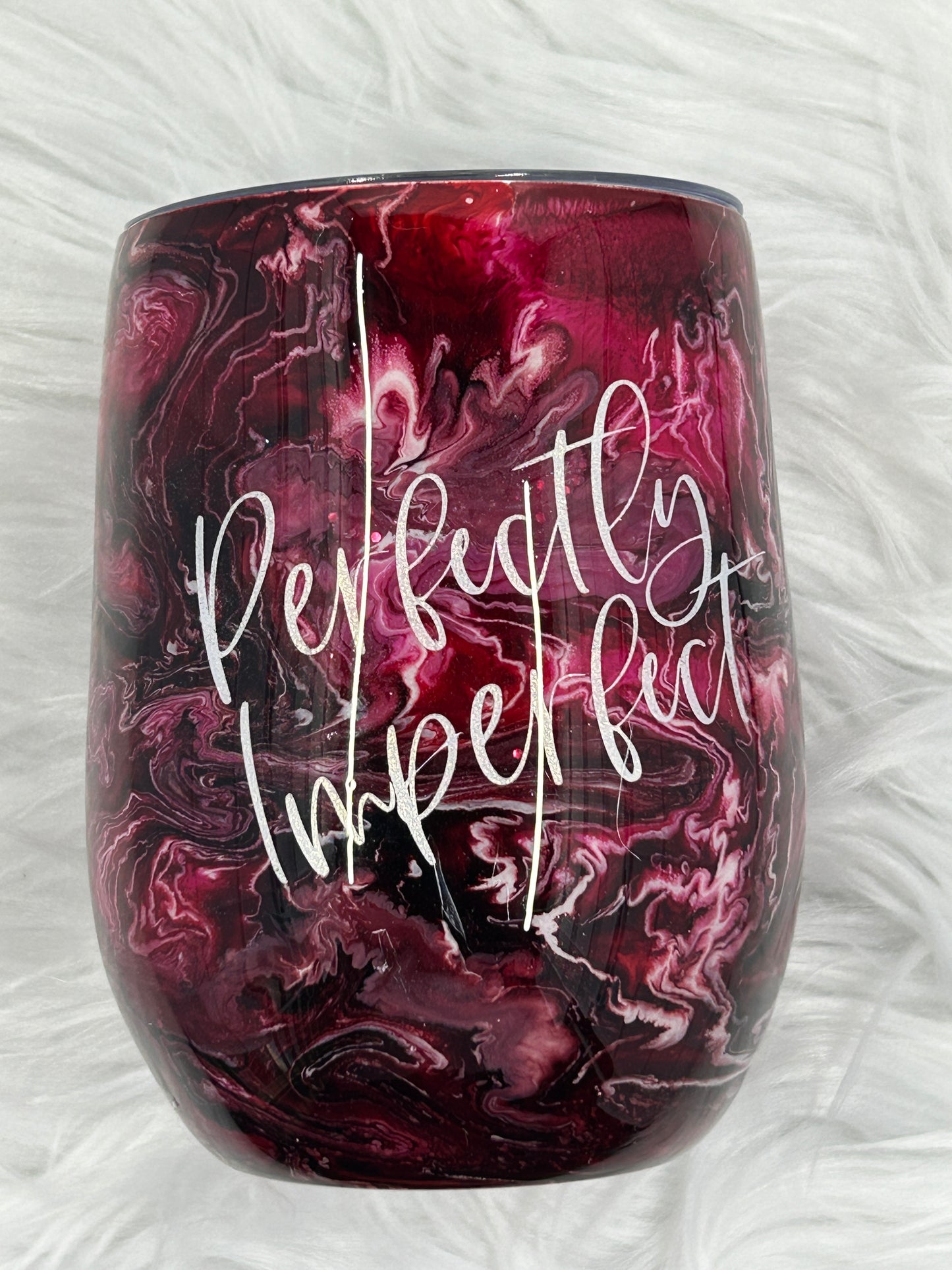 12oz Perfectly imperfect Swirl Wine Tumbler