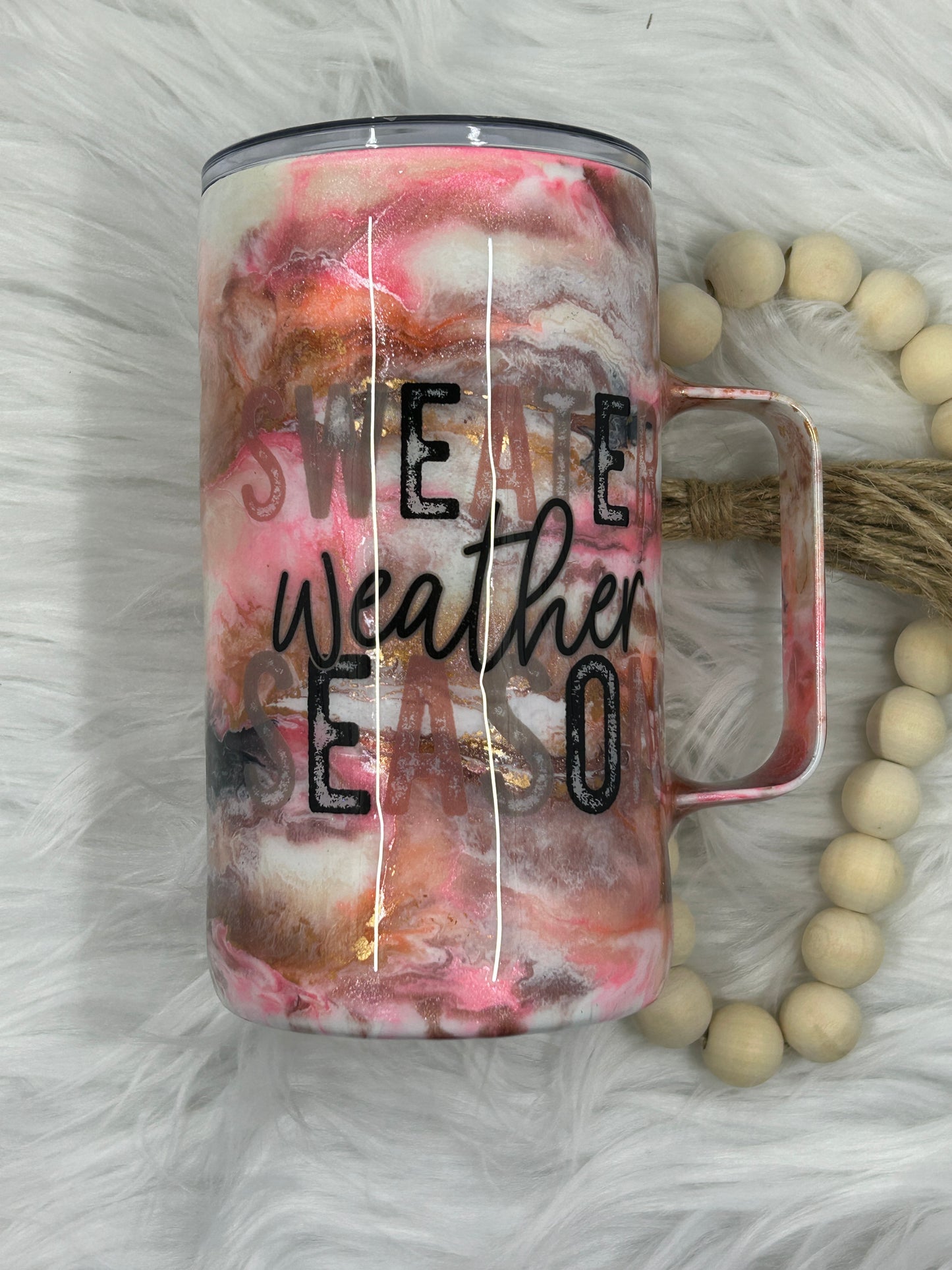 14oz Sweater Weather Season Swirl Tumbler