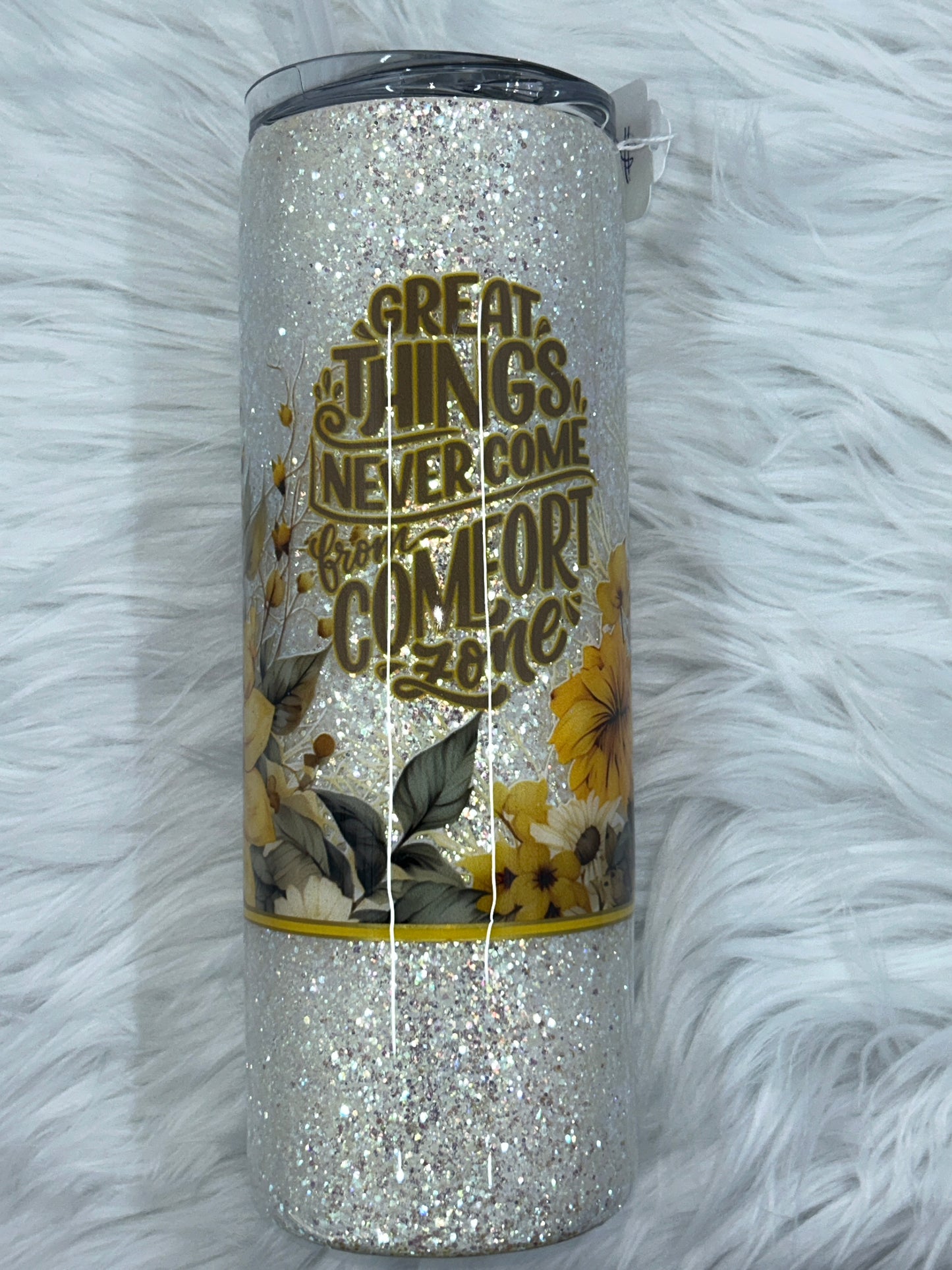 Great Things Never Come From Comfort 20oz Tumbler