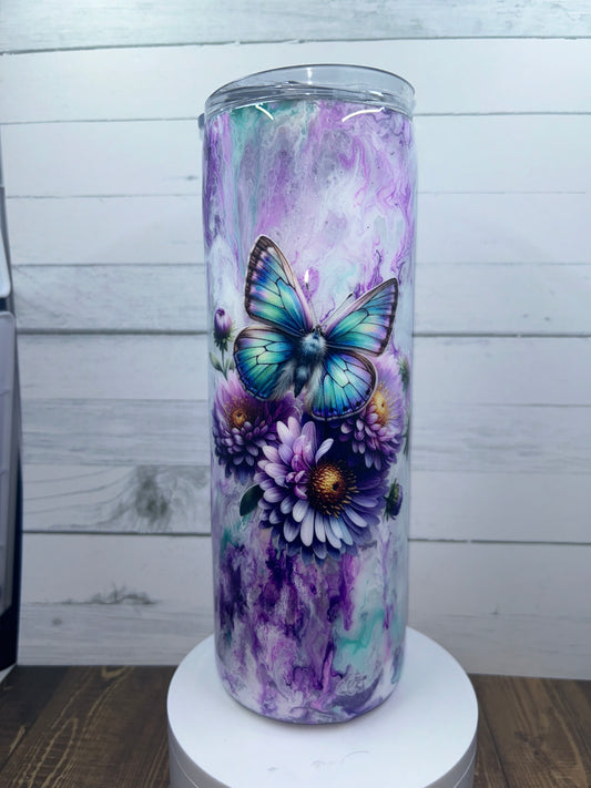 Butterfly 20oz swirl Tumbler